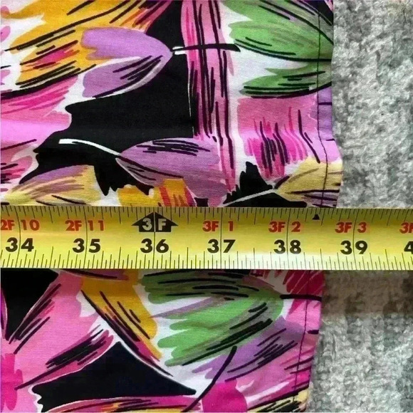 Vicky Tiel. NEW  Bright Floral Halter Fit & Flare Sundress.  Size Large - Picture 7 of 14